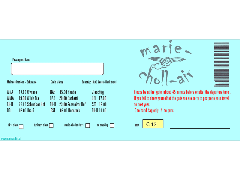 boarding card